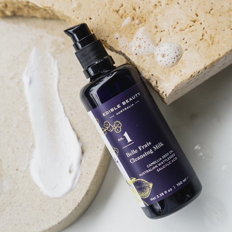 Best cleanser for calming and soothing skin: Edible Beauty Belle Frais Cleansing Milk
