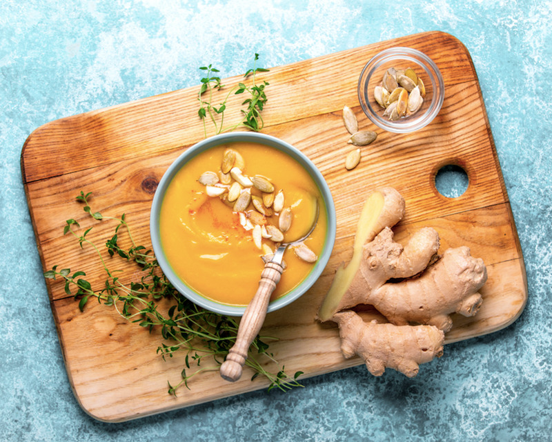 Carrot, Pumpkin & Ginger Healing Soup