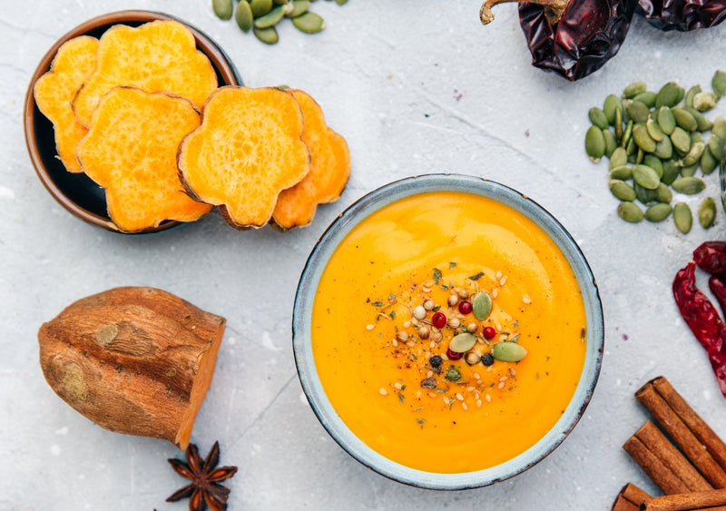 Roasted Sweet Potato & Turmeric Beauty Soup