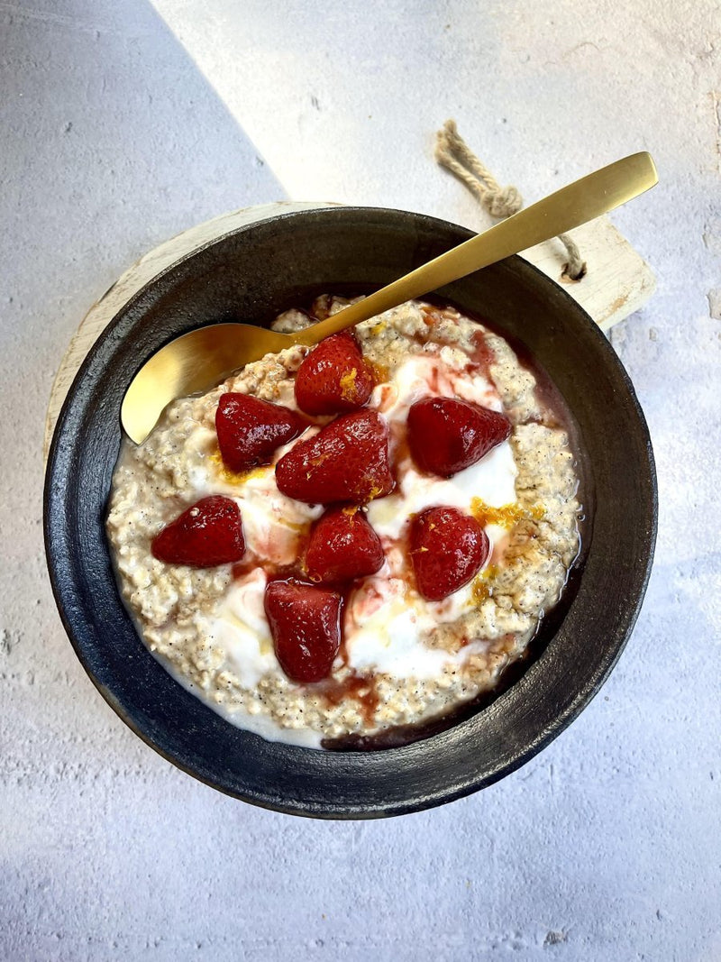 Strawberries and Cream Beauty Boosting Porridge