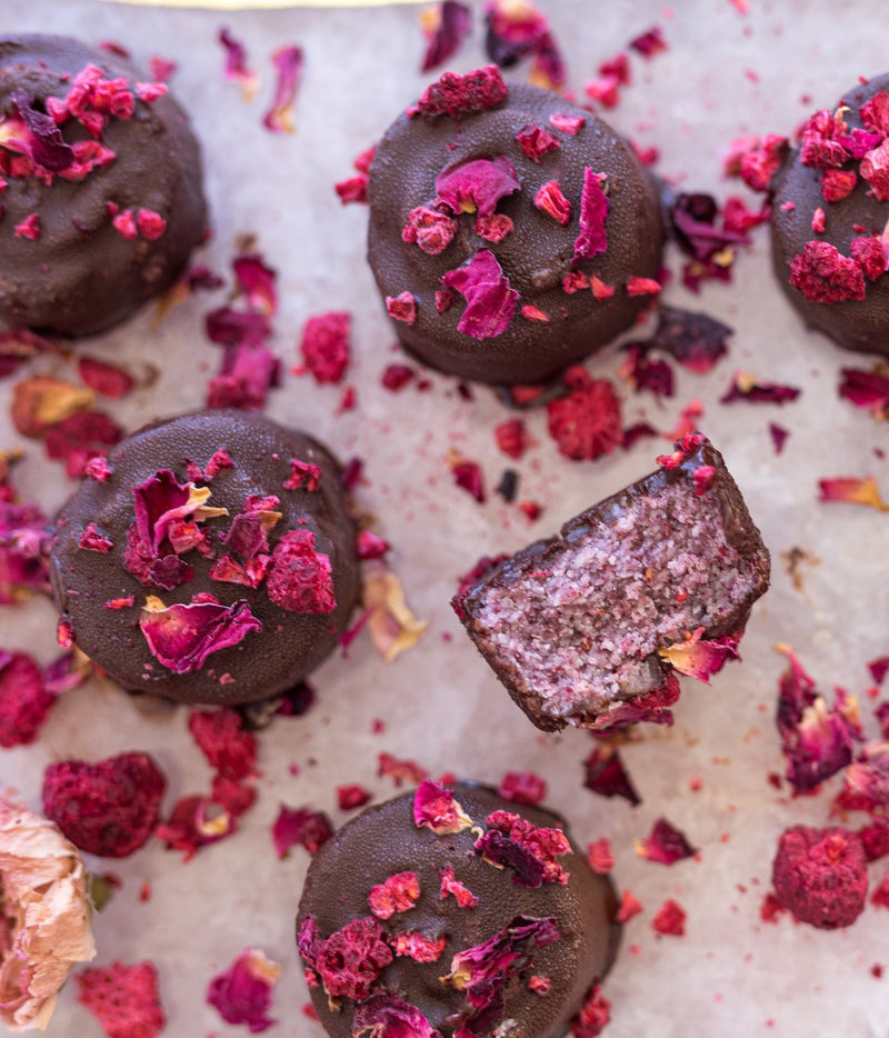 Vegan Raspberry and Collagen Bounty Bars